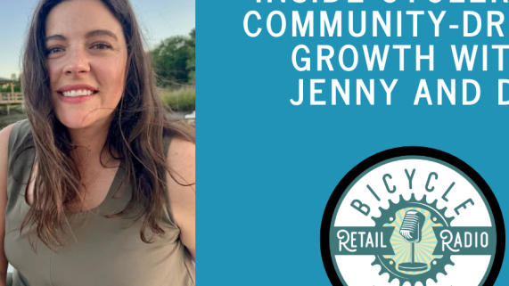 DJ and Jenny do the NBDA Bicycle Retailer Radio Podcast to talk about small business and women owned business