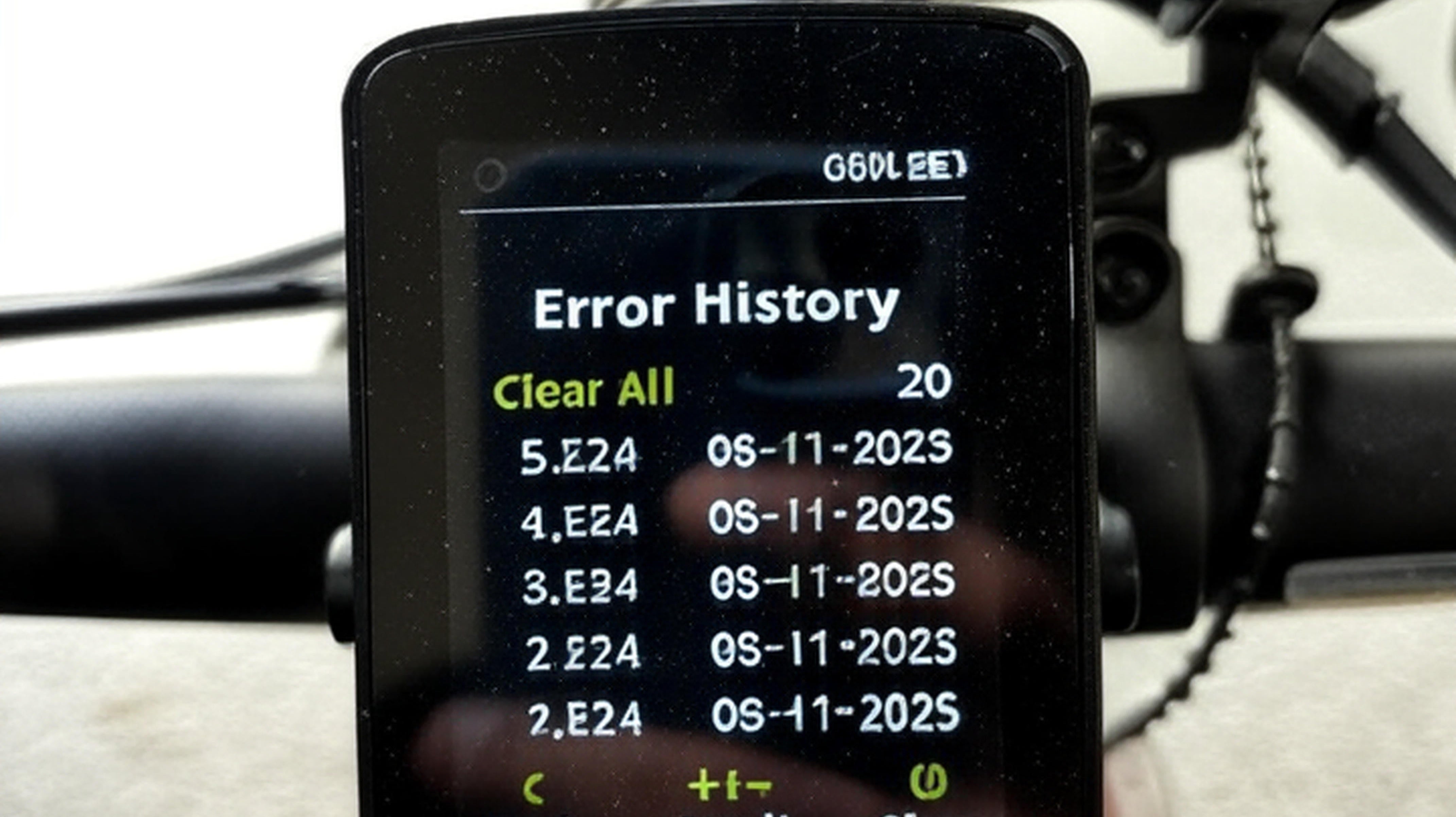 Aventon eBike Display with Error Code History