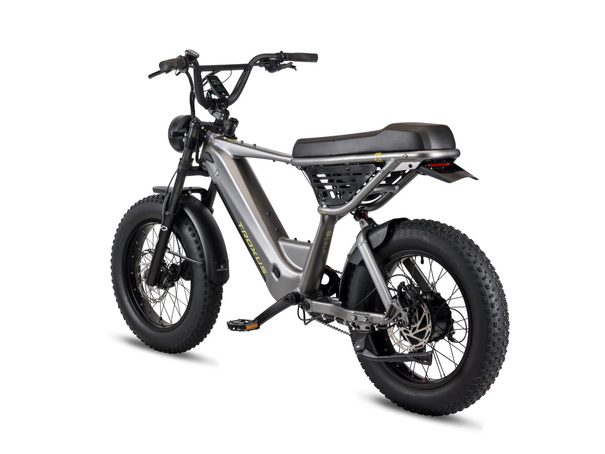 Troxus Lynx T-Scram eBike (2025) – slate, rear view