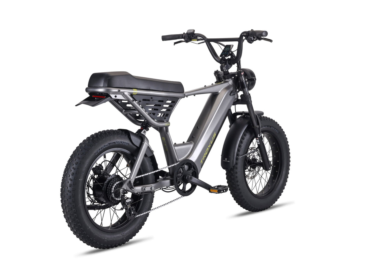 Troxus Lynx T-Scram eBike (2025) – slate, rear view