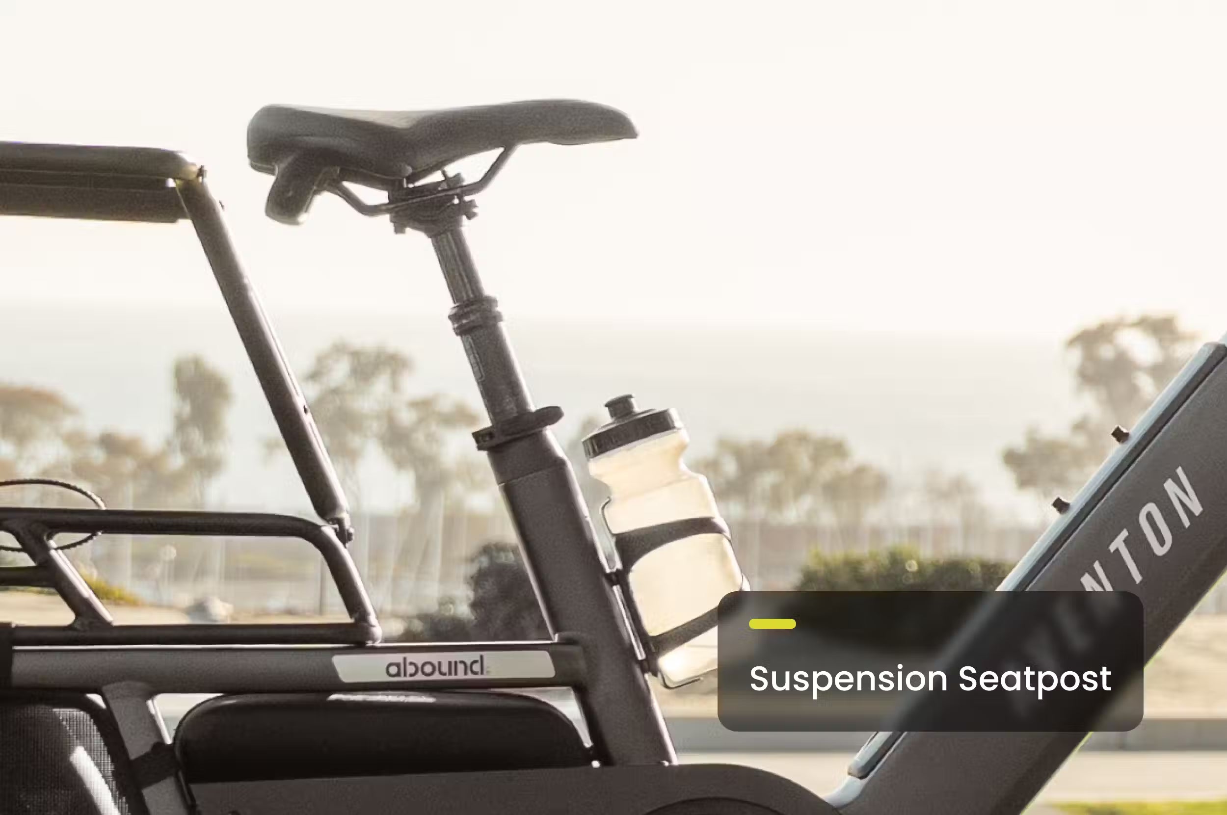 Abound LR cargo ebike with suspension seatpost now available at Cyclerie ebike shop in Erie, CO.