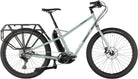 Surly Skid Loader cargo ebike with Bosch motor on city street, carrying groceries.