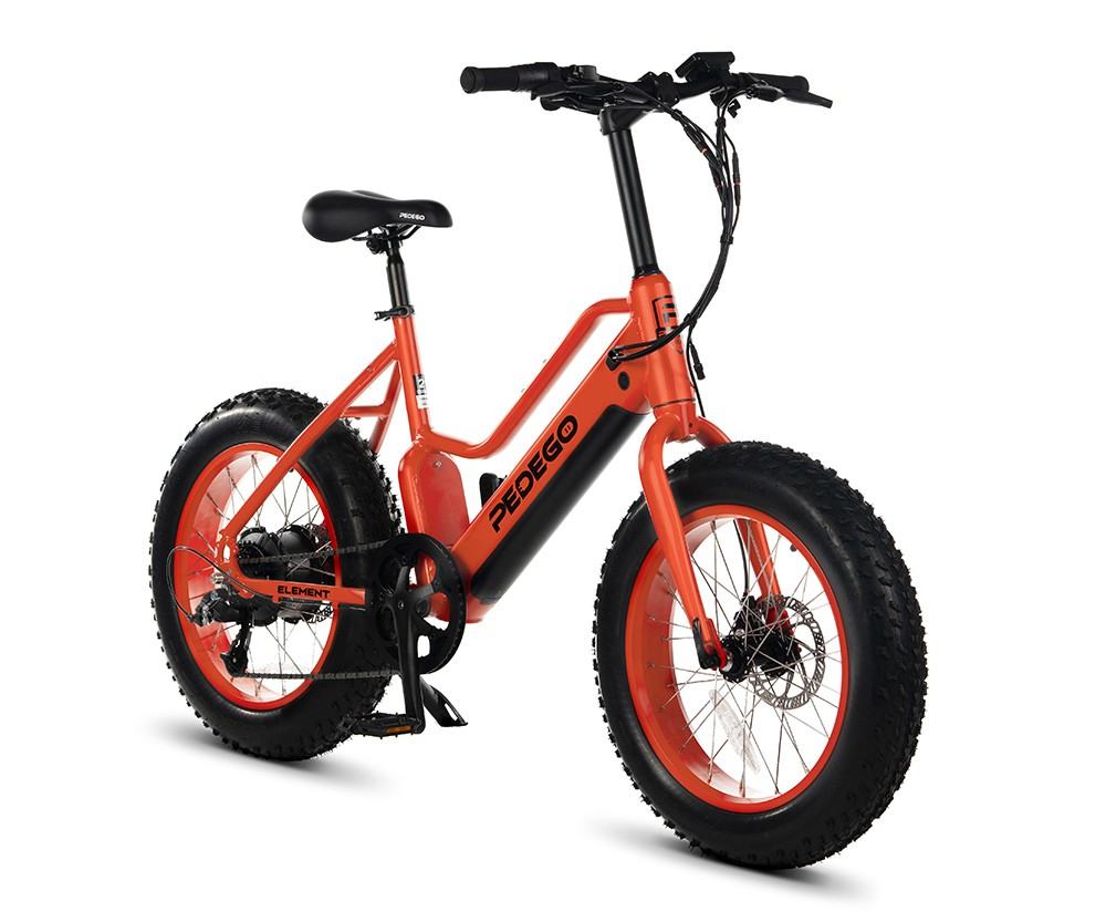 Pre-owned Pedego Element fat tire bike in orange