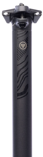 Teravail Stratum SE aluminum seatpost, 27.2 x 400mm, 0mm offset, black with two-bolt head – CyclErie Longmont & Erie CO