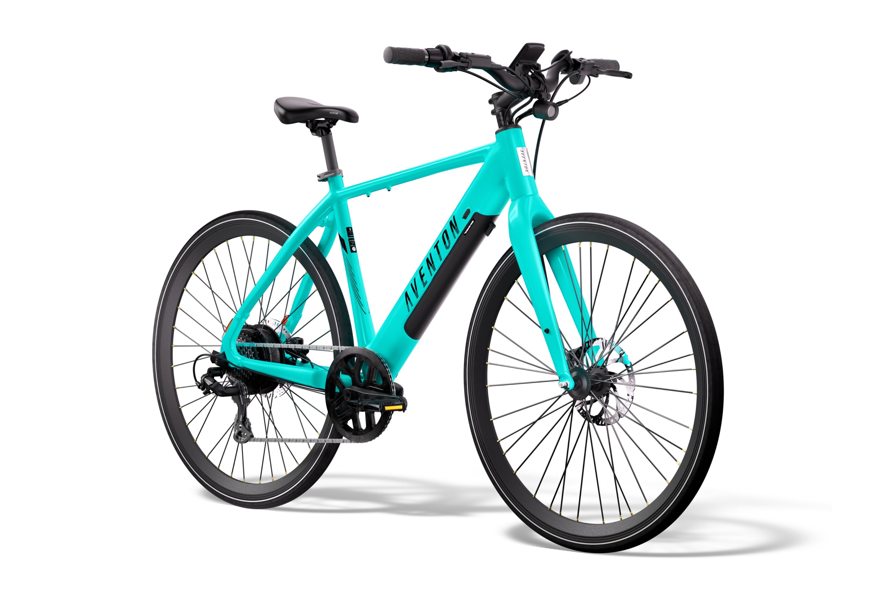 Aventon Soltera 2.5, one of the cheap electric bikes online, displayed at CyclErie in Erie, CO, where to buy electric bicycles near me. Baja