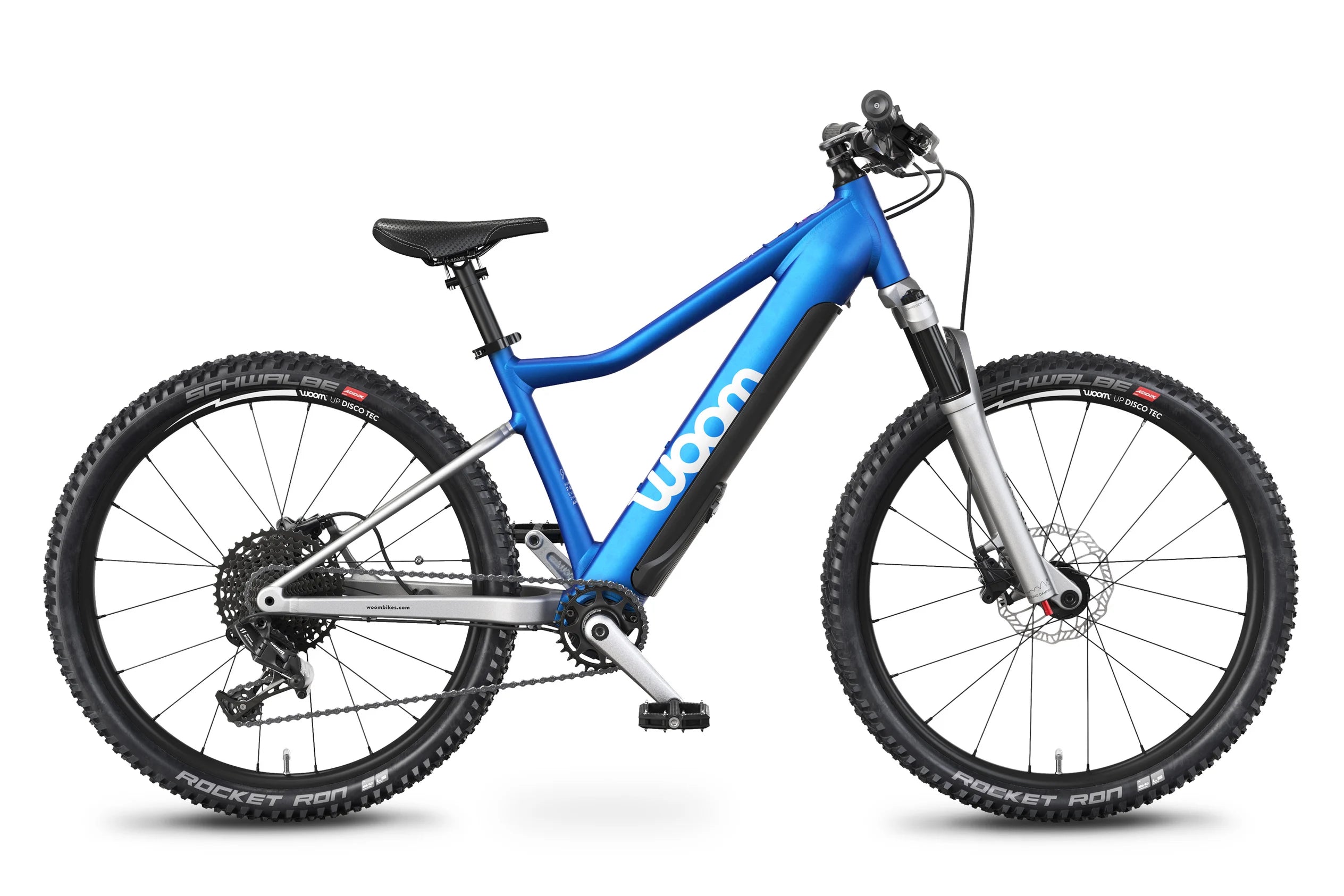 Woom UP 5 Electric Kids’ Mountain Bike with Suspension Fork and Fazua Motor
