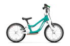 Woom Go 1 Plus Toddler Balance Bike in Metallic Turqoise with Footrest