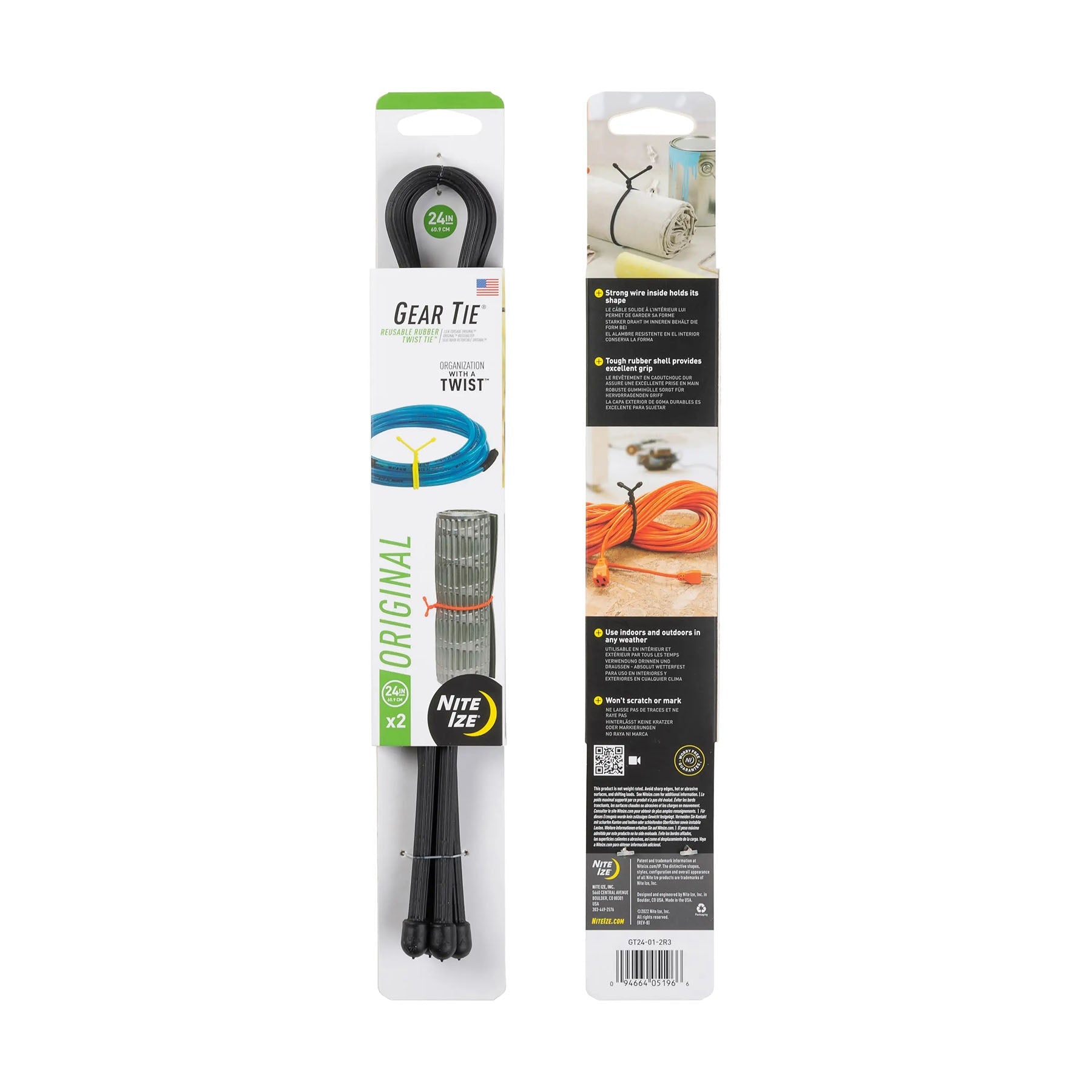 Nite Ize Gear Tie Original #color_black