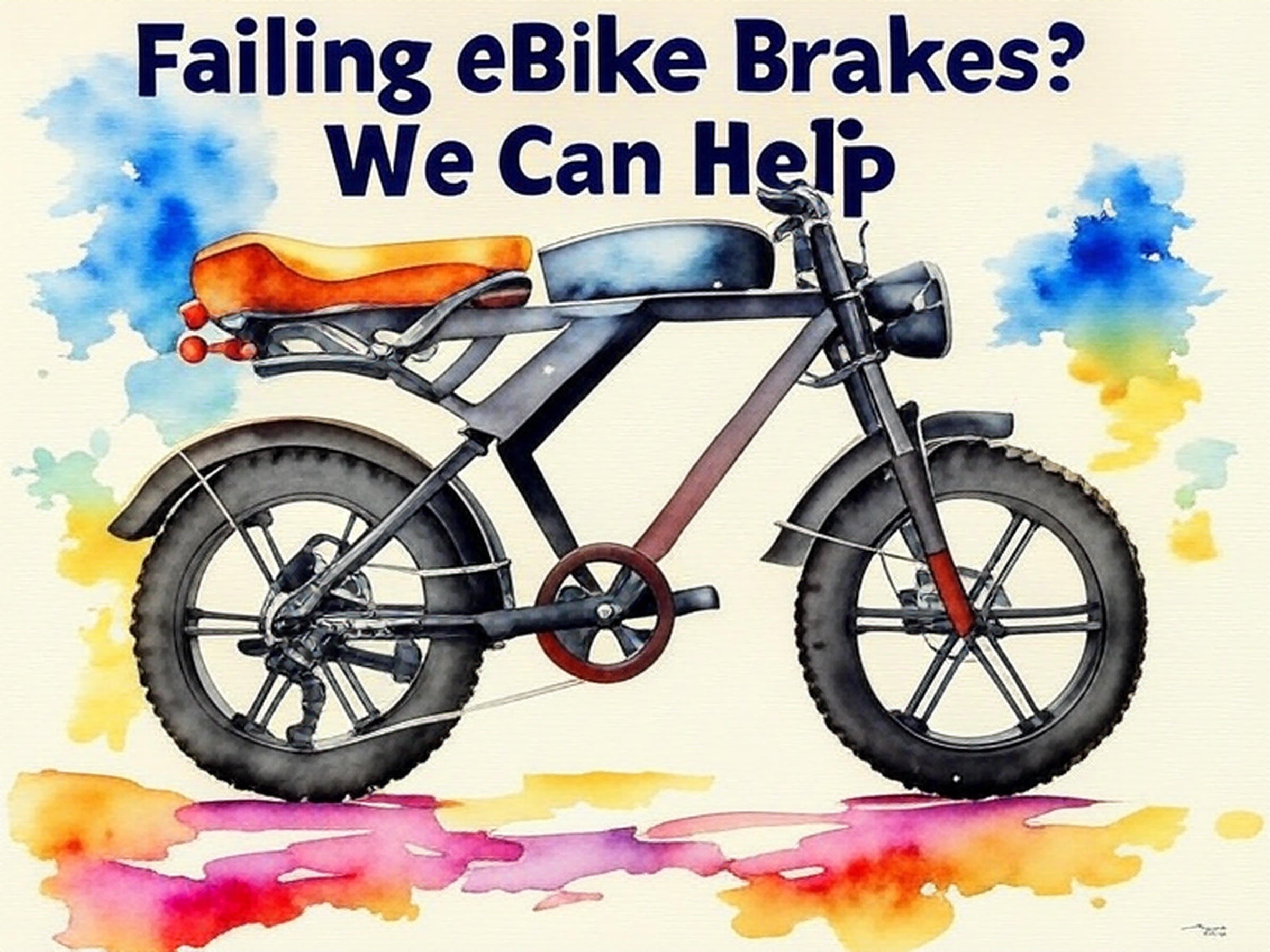 eBike with Failing Brakes and Weak Brakes