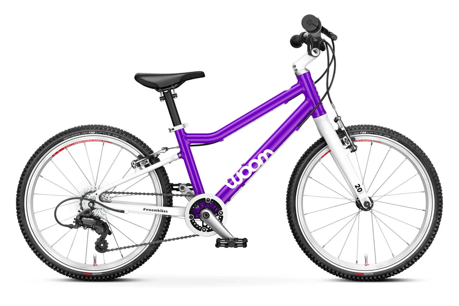 Picture of a Purple Woom Kids Bike