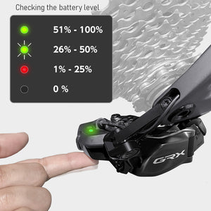 Shimano REAR DERAILLEUR, RD-RX825, GRX Di2, 12-SPEED, TOP NORMAL, SHADOW PLUS DESIGN, DIRECT ATTACHMENT(DIRECT MOUNT COMPATIBLE)