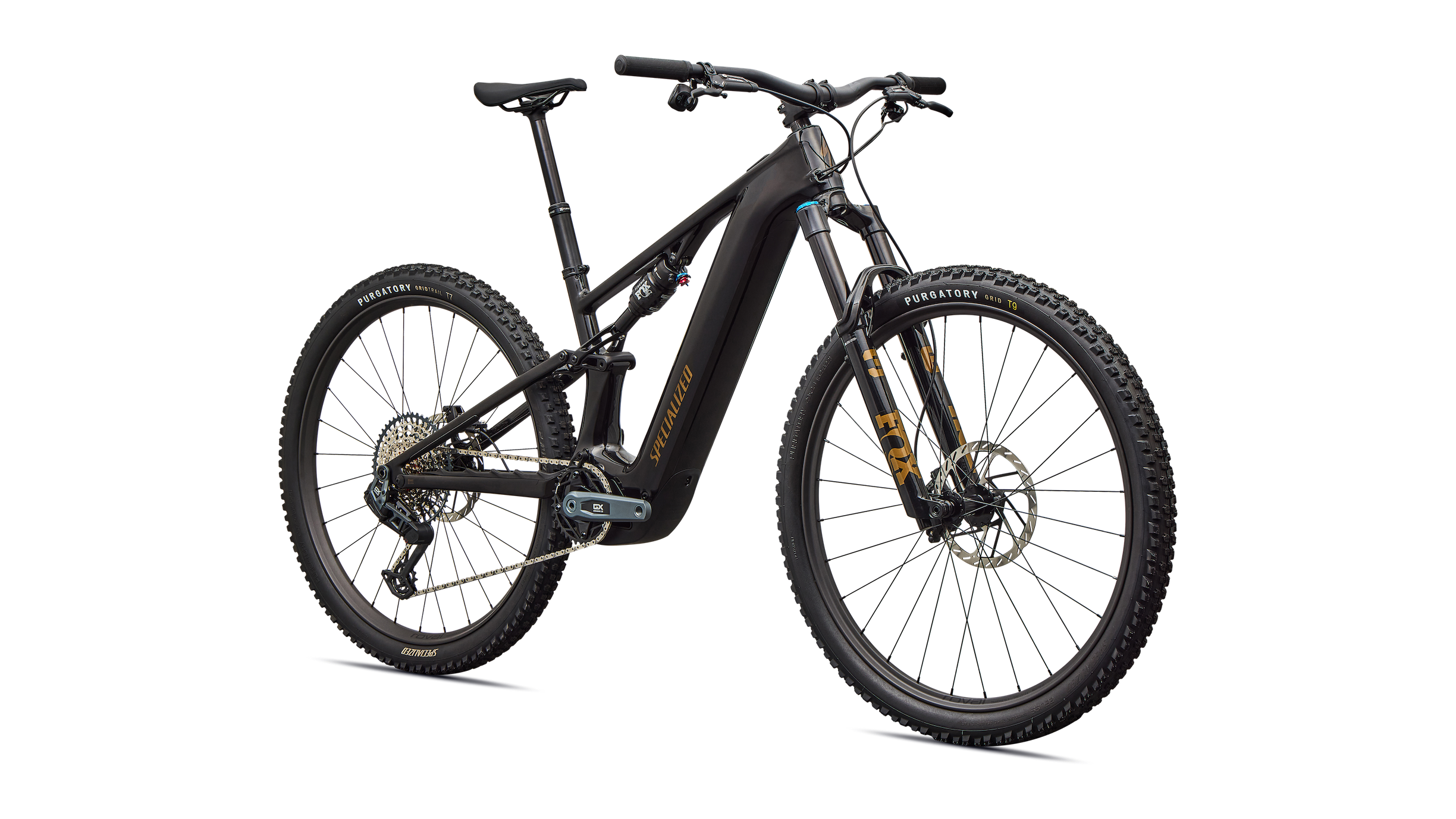 Rider enjoying SRAM GX Transmission and SuperNatural power on the Specialized Turbo Levo R Expert 20 MPH eMTB with $225 Colorado tax credit at CyclErie