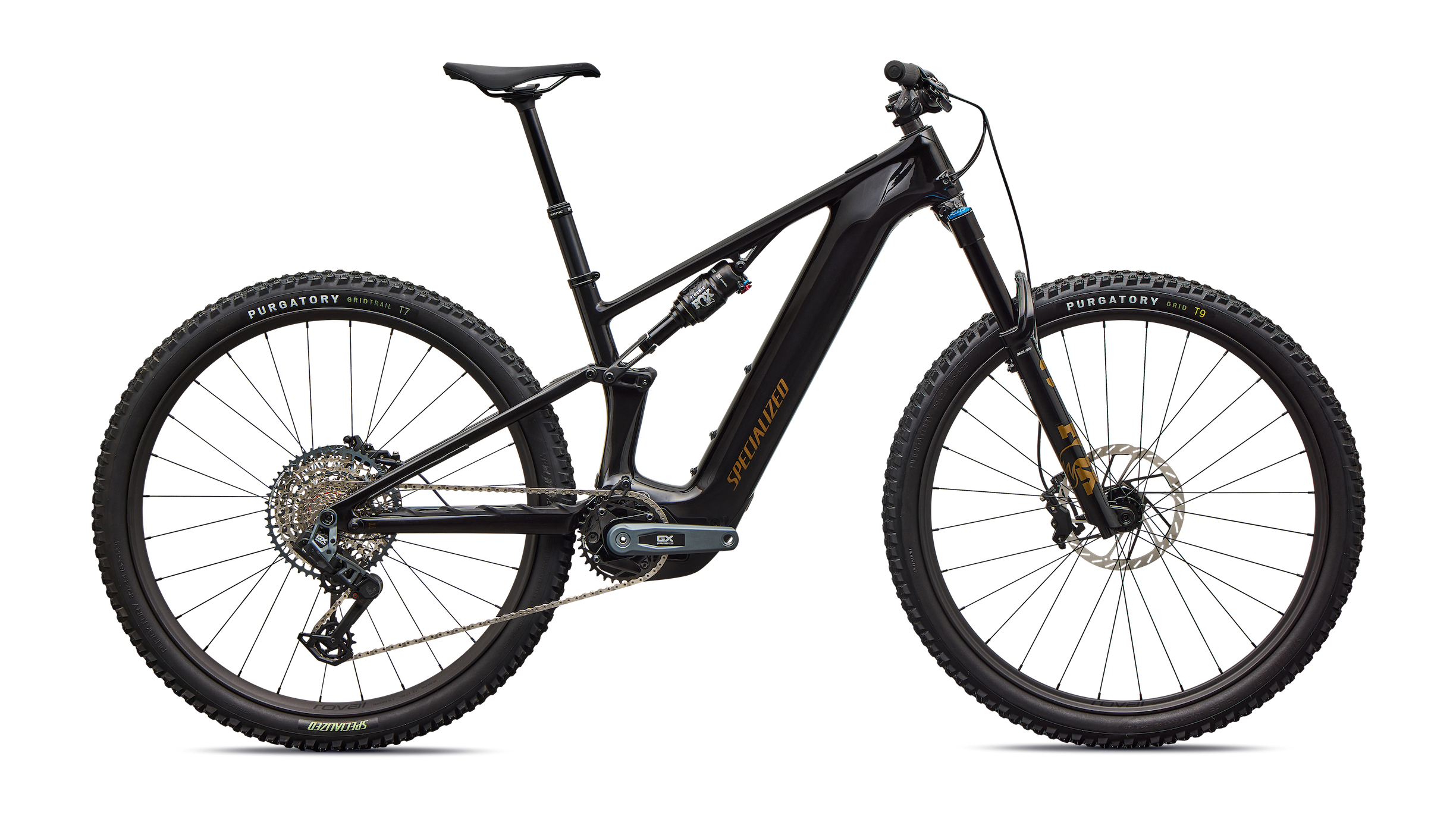 All-new Specialized Turbo Levo R Expert 20 MPH carbon eMTB in Satin Pistachio with Roval Traverse SL II wheels, FOX Elite GRIP X & GENIE at CyclErie