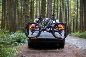 Kuat Piston Pro X Hitch Bike Rack - 2-Bike, 2" Receiver, LED Lights with 4-Pin Plug, Kashima Coat, Galaxy Gray