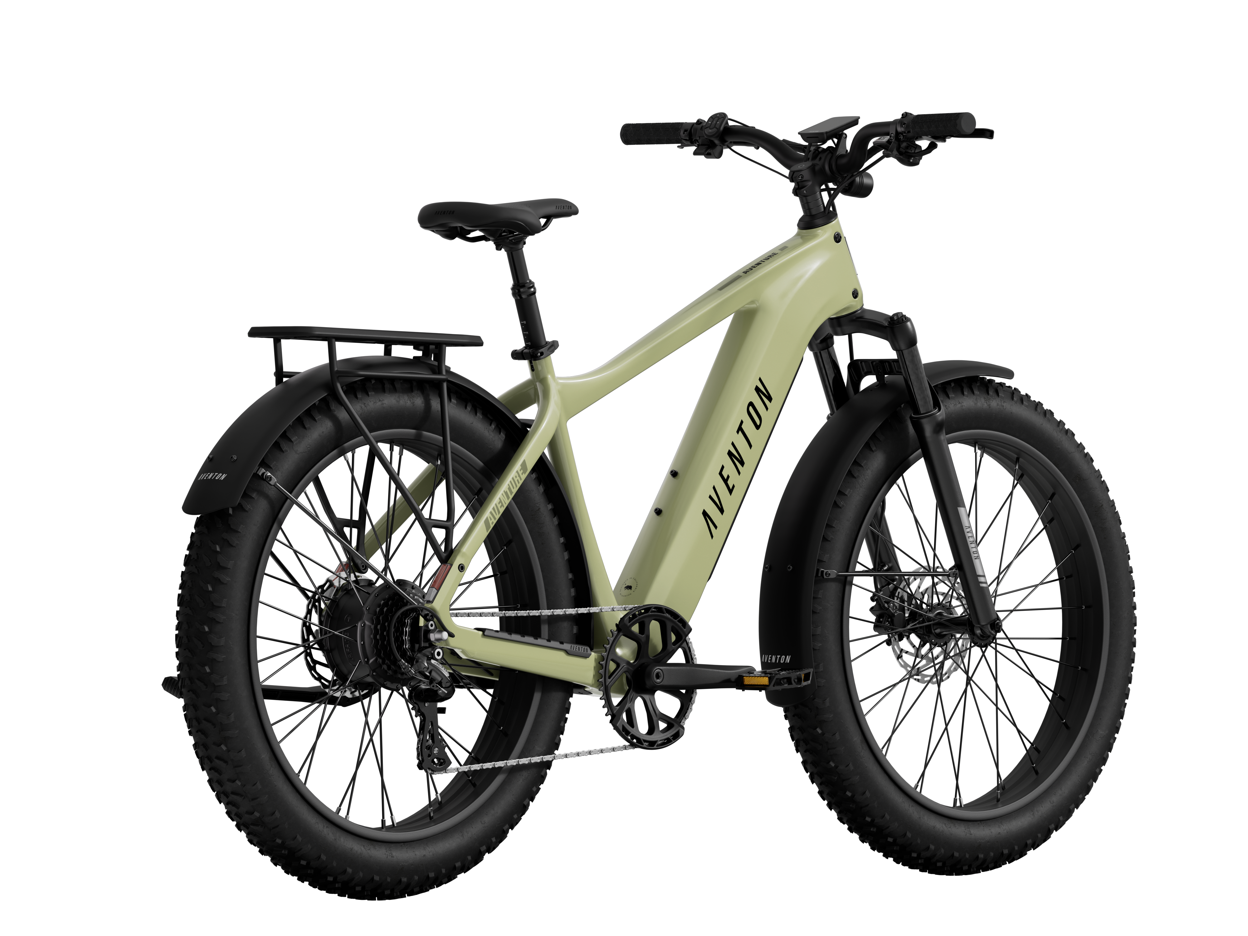 Aventon Aventure 3 750W fat tire e-bike in Matcha Green, sold by CyclErie