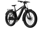 Aventon Aventure 3 Stealth Black fat tire electric bike side view available at CyclErie in Erie, CO.