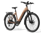 Aventon Level 3 stepthru e-bike in sandstone black color electric commuter bike available at cyclerie in Erie CO.