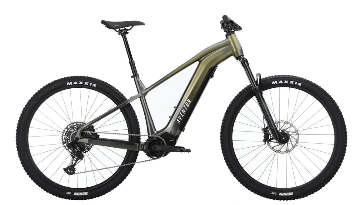 Aventon Ramblas electric mountain bike in borealis color now available at CyclErie in Erie, CO.