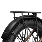 Aventon Aventure 3 rear rack and fenders, displayed at CyclErie’s ebike shop in Erie, CO.