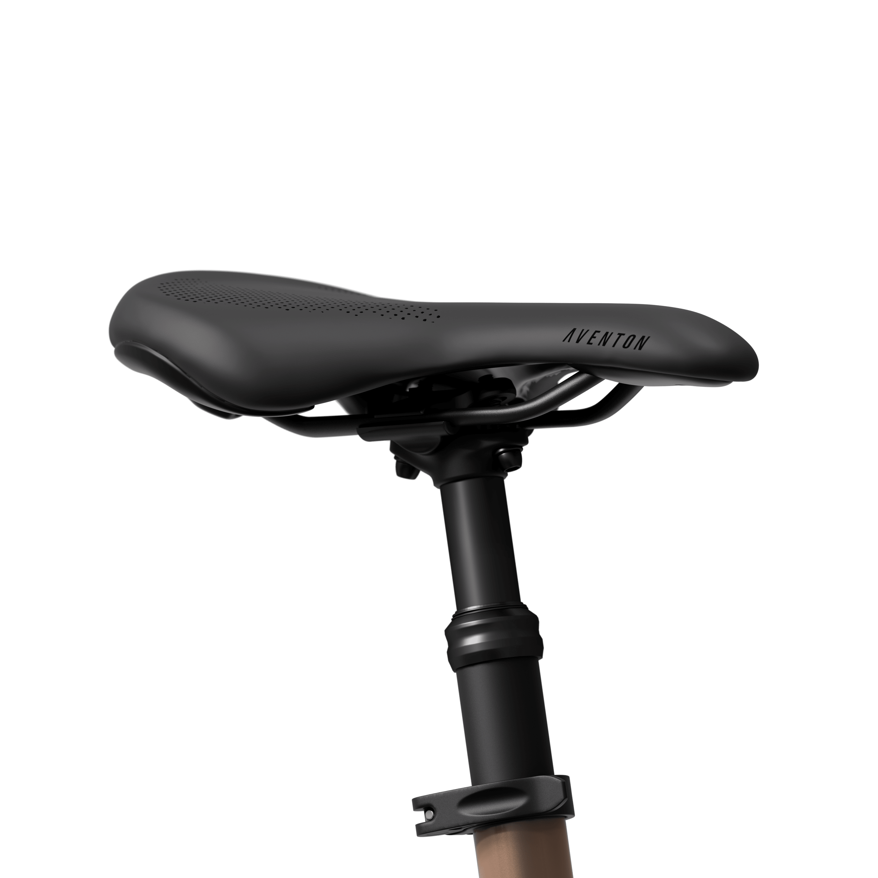 Aventon Aventure 3 suspension seatpost, displayed at CyclErie’s ebike shop in Erie, CO.