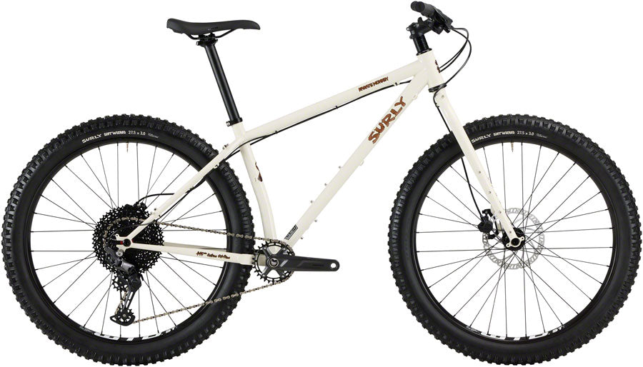 Surly Karate Monkey navigating a rugged mountain trail
