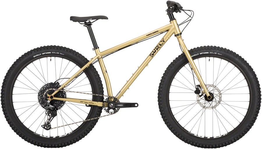Close-up of Surly Karate Monkey's steel frame and welds