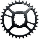 The SRAM X-Sync 2 Eagle Steel Direct Mount Chainring 32T 6mm Offset features alternating thick/thin teeth and is designed for mountain bikes. It has a direct mount system with white branding, and comes in black.