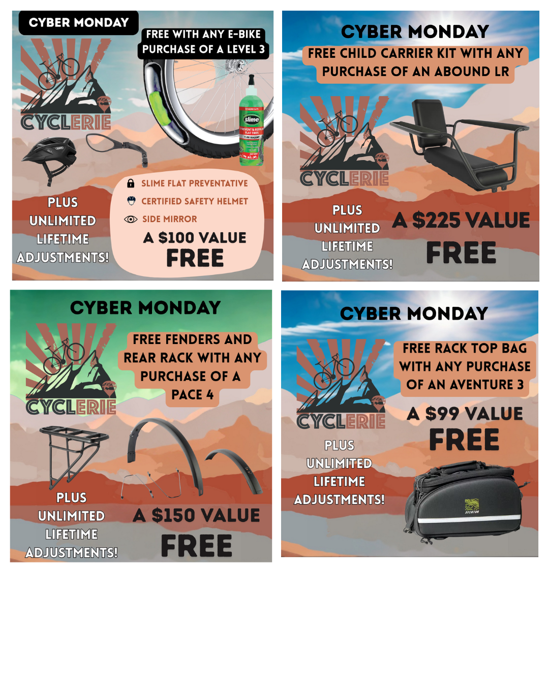 CYBER MONDAY at Cyclerie Bike shop in Erie, CO