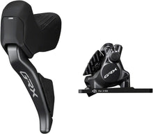 Load image into Gallery viewer, Shimano GRX ST-RX825 Di2 Shift/Brake Lever with BR-RX820 Hydraulic Disc Brake Caliper - Left/Front, 2x, Flat Mount
