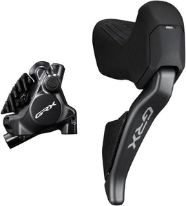 Shimano GRX ST-RX825 Di2 Shift/Brake Lever with BR-RX820 Hyd Disc Brake Caliper - Right/Rear, 12-Speed, Flat Mount