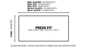 Praxis M30-BB86/BB90/BB92 Bottom Bracket