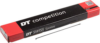 DT Swiss Competition Spoke: 2.0/1.8/2.0mm, 290mm, J-bend, Black, Box of 100