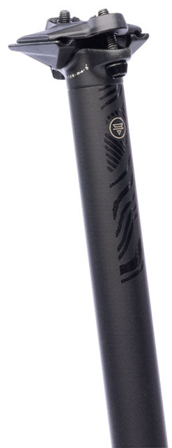 Teravail Stratum SE seatpost angled view of forged two-bolt clamp head – CyclErie Longmont & Erie CO