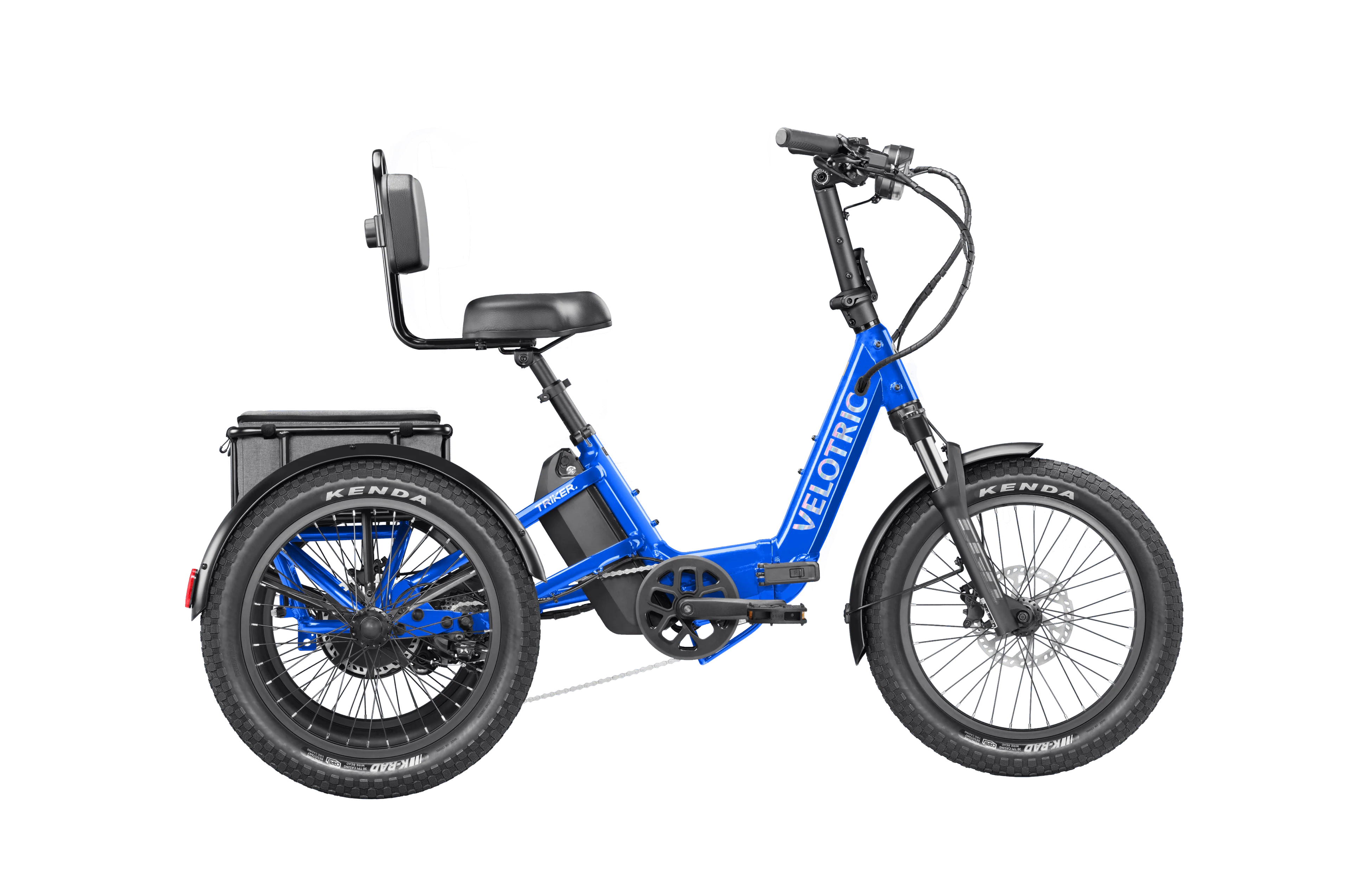 Velotric Triker Folding Electric Tricycle - eTrike (One Size 4'10"-6'5") -  Electric Blue