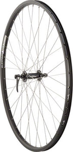 Quality Wheels Deore/DH19 Front Wheel - 700 QR x 100mm Rim Brake Black Clincher 36H