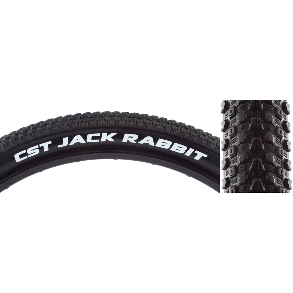 CST Jack Rabbit Tire 29x2.25 PSI 55 TPI 27 Clincher Folding Black Mountain Bike