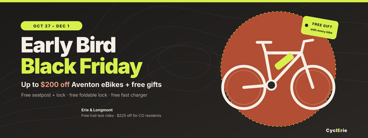 Early Bird Black Friday - up to $200 off Aventon eBikes plus free gifts