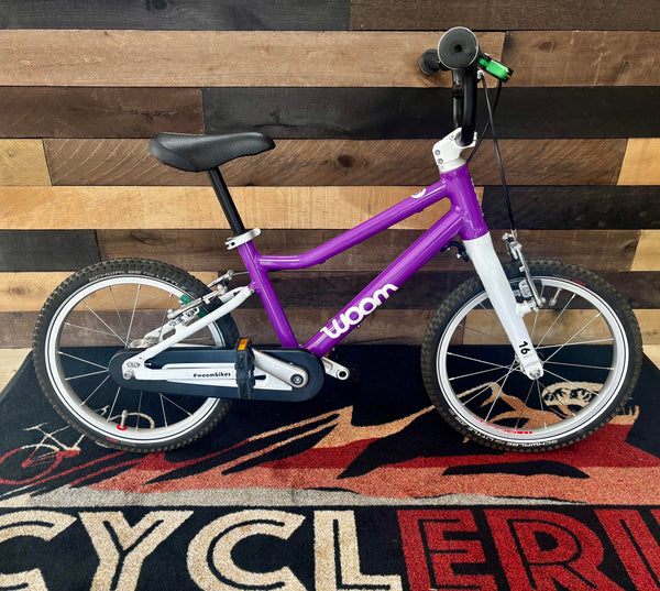 Previously Pedaled Woom Original 3 16-inch — Kids Bike Erie CO - CyclErie eBikes Erie & Longmont CO