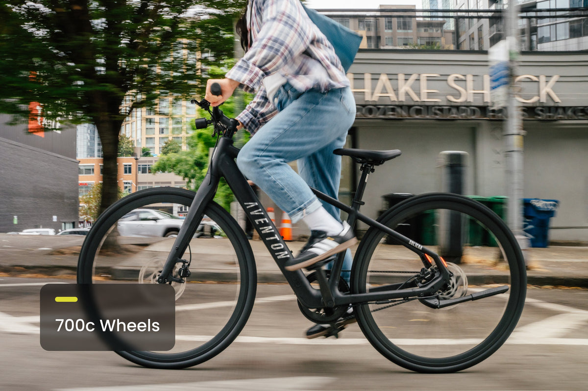Aventon Soltera 3 ADV urban ebike ride, available at CyclErie in Erie, CO.