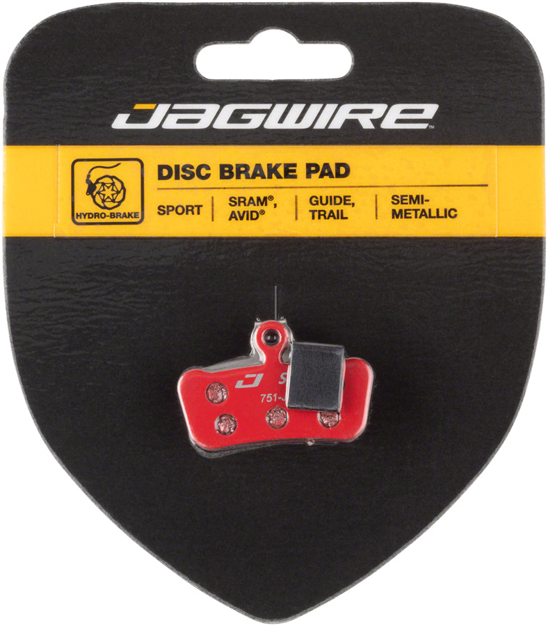 Jagwire Sport Organic Disc Brake Pads (2-Pack) For SRAM Code RSC, R, Guide RE – DCA709
