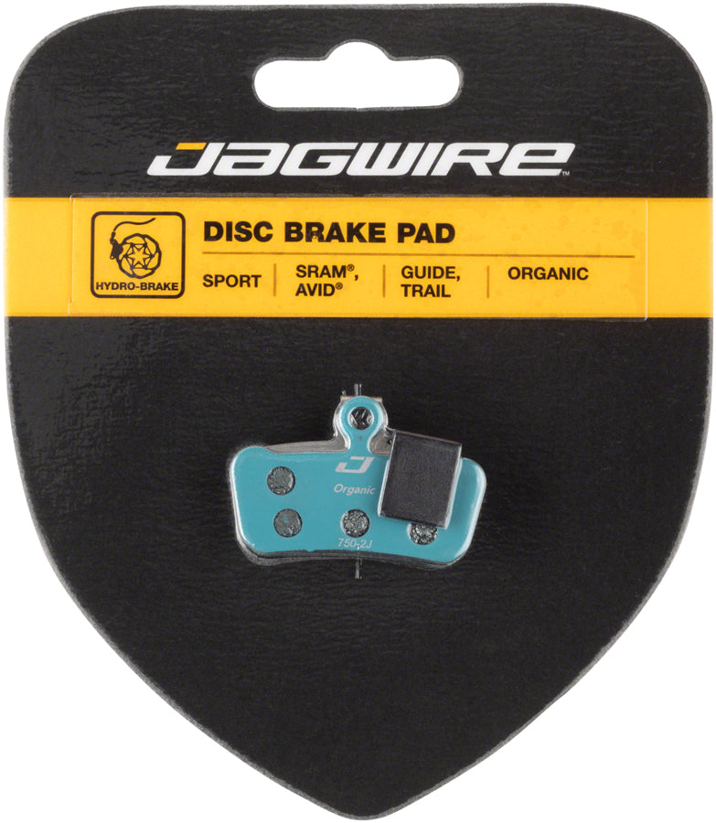 Jagwire Sport Organic Disc Brake Pads for SRAM Guide RSC, RS, R, Avid Trail