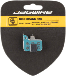 Jagwire Sport Organic Disc Brake Pads for SRAM Red 22 B1, Force 22, CX1, Rival 22, S700 B1, Level Ultimate