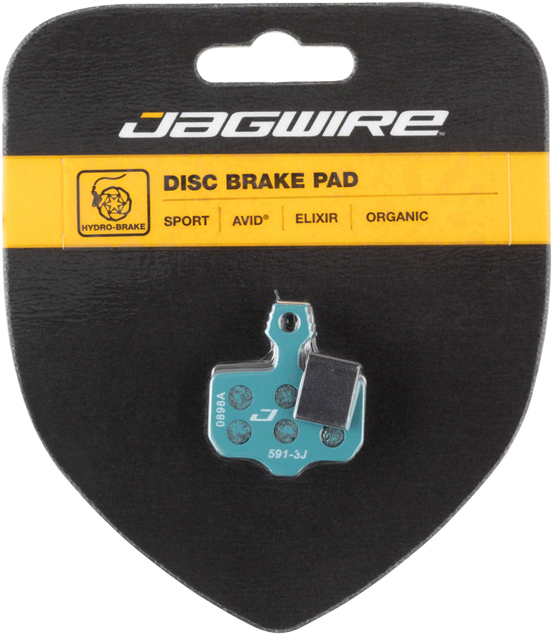 Jagwire Sport Organic Disc Brake Pads for SRAM Level TL, T, DB5, DB3, DB1, Avid, Elixir R, CR, CR Mag, 1, 3, 5, 7, 9, X0, XX, World Cup