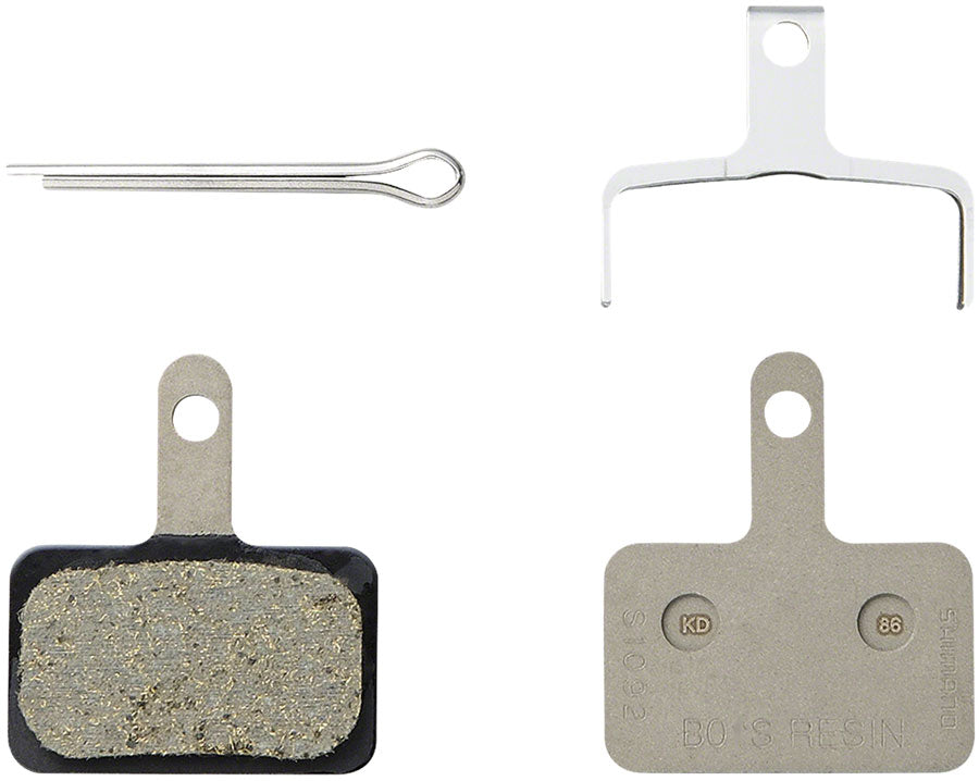 Shimano B05S-RX Disc Brake Pad and Spring - Resin Compound Stainless Steel Back