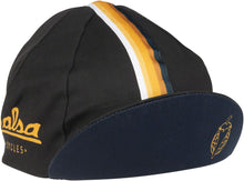 Load image into Gallery viewer, Salsa Latitude Cycling Cap - White Navy Blue Black  w/ Stripes One Size
