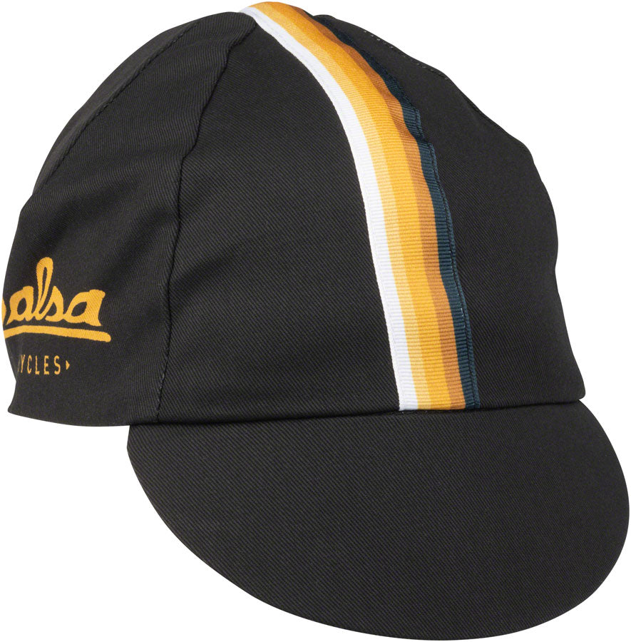 Salsa Latitude Cycling Cap - White Navy Blue Black  w/ Stripes One Size