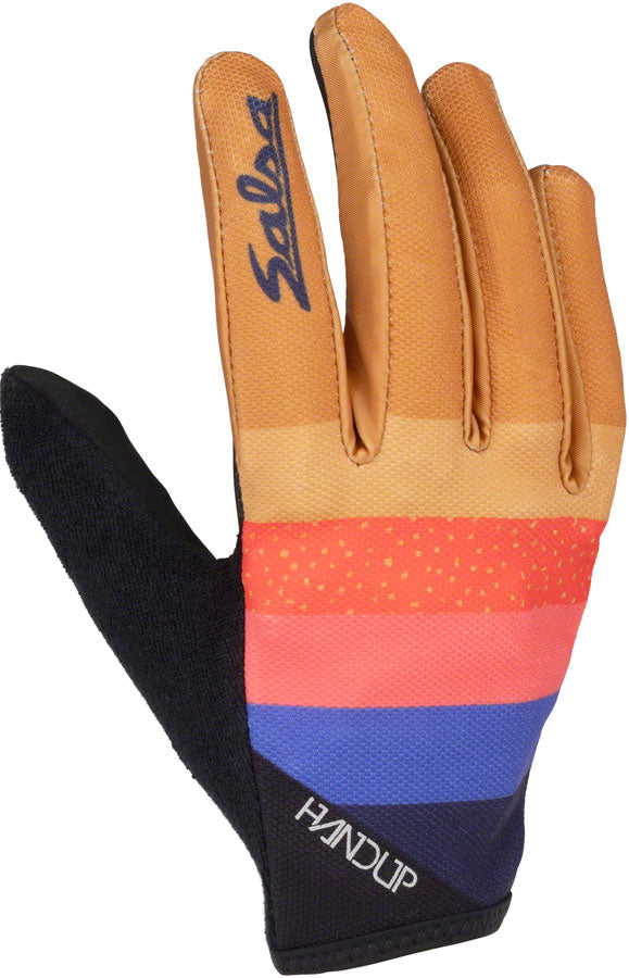 Salsa Team Polytone Handup Gloves - Goldenrod Black w/ Stripes Small