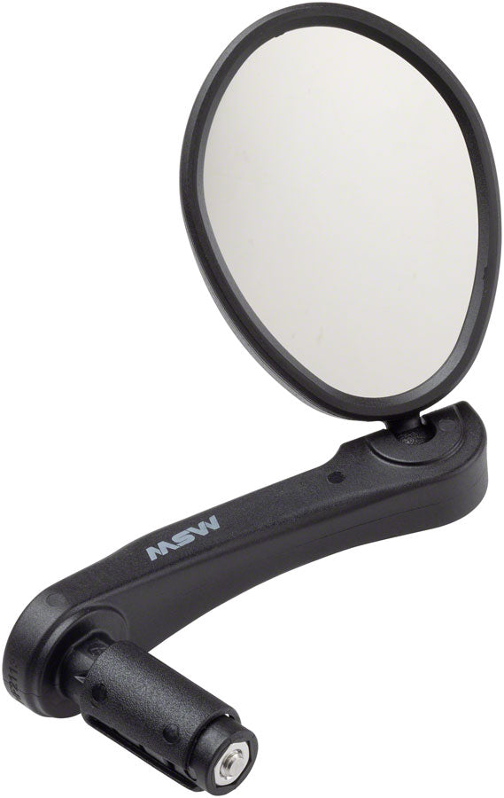 MSW Handlebar Mirror - Flat Bar, Stainless Steel Lens