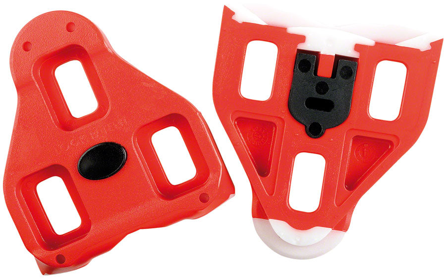 LOOK DELTA Cleat - 9 Degree Float, Red - Compatible with Peloton