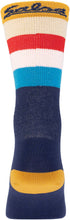 Load image into Gallery viewer, Salsa Team Polytone Sock - 8 inch, Navy, w/ Stripes
